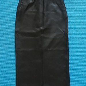 Cripple Creek Long Leather Skirt